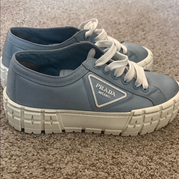 Prada light blue platform sneakers size 8 - Picture 5 of 12